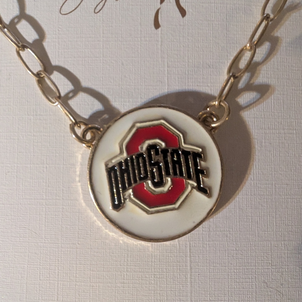 Two New Gold Ohio State Necklace - Picture 4 of 7